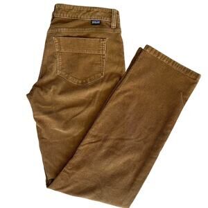 Patagonia Corduroy Chino Pants Organic Cotton Women's Size 27 Brown 5 Pockets